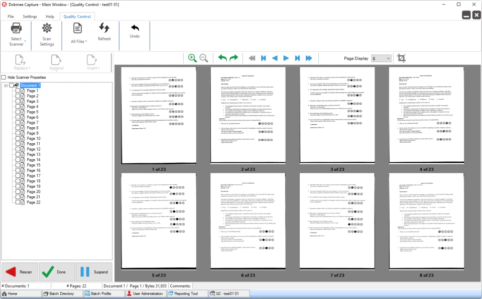 screenshot of Dokmee Capture